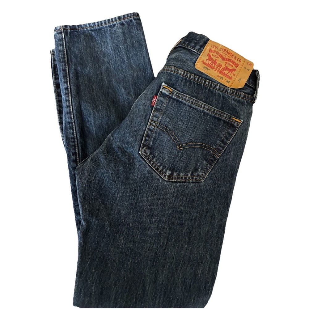 Levi's 501 Womens Jeans Button Fly Classic Fit Denim (Tag 31x32) W31 L30.5 90s